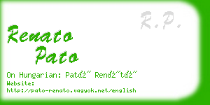 renato pato business card